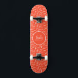 Skateboard Monograma y nombre del tablero de chica<br><div class="desc">Haga de este Chica Skateboard Monograma y asigne su propio nombre agregando su texto. Para acceder a las herramientas de edición avanzadas, vaya a "Personalizar esta plantilla" y haga clic en "Detalles", desplácese hacia abajo y presione el enlace "clic para más personalizares". Perfecto para cualquier celebración y ocasión como regalo...</div>