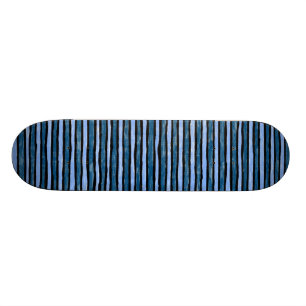Skateboard Monopatín, rayas pintadas, Lt. Azul y azul