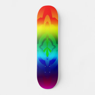 Skateboard Monopatín, símbolo de paz del arco iris
