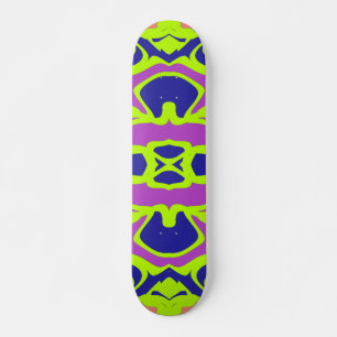 Skateboard Monopatín, Un vibrante patrón clásico multicolor