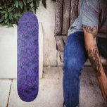 Skateboard Monopoly Purple<br><div class="desc">Esta foto vibrante, digitalizada, con patrones, formas geométricas y líneas -es colorida, se muestra en, Royal-púrpura, ametista, malva, azul marino y negro.</div>