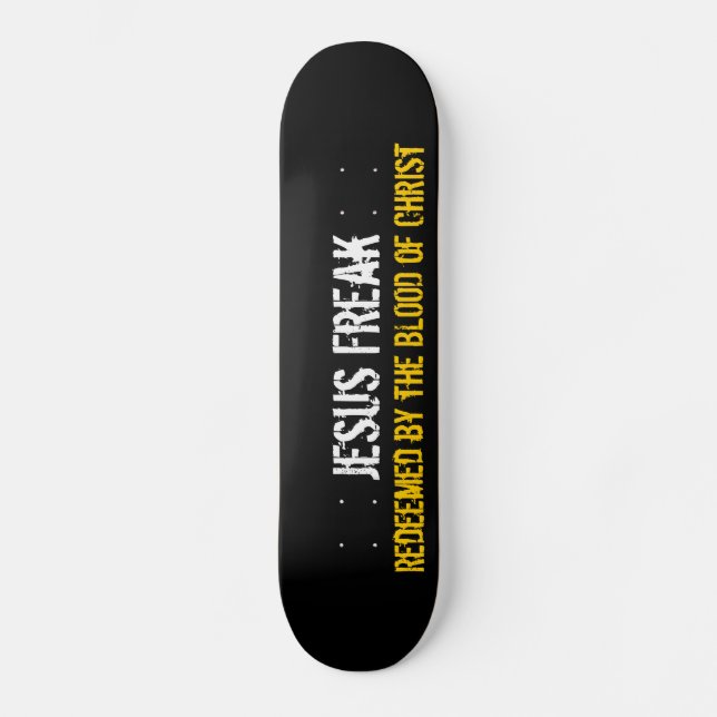 Skateboard Monstruo de Jesús: Redimido por la sangre de (Anverso)