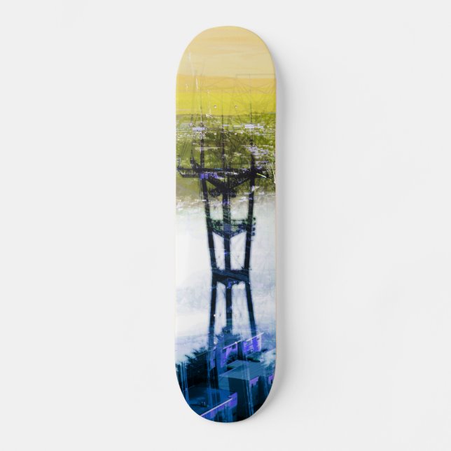 Skateboard Monstruo gemelo de los picos (Anverso)