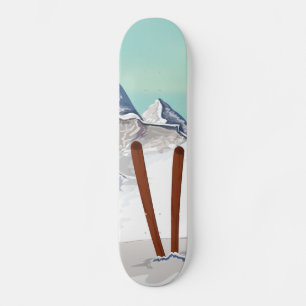Skateboard Montañas esquiando