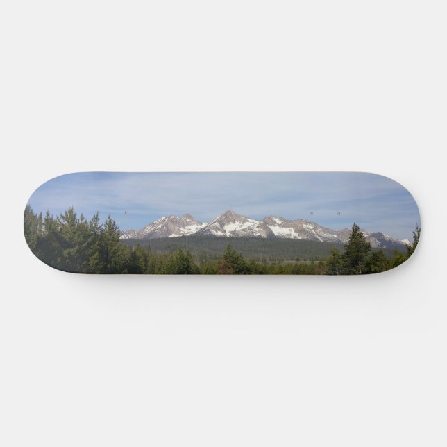 Skateboard Montañas Sawtooth Idaho (Horz)