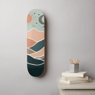 Skateboard Montañas Sun y Moon
