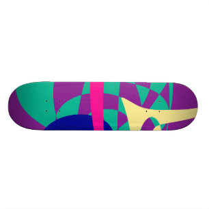 Skateboard Montañas y planeta