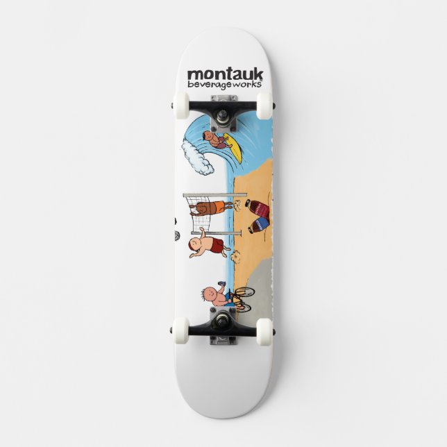 Skateboard Montauk BeinfluenciaWorks Longboard Decks (Anverso)