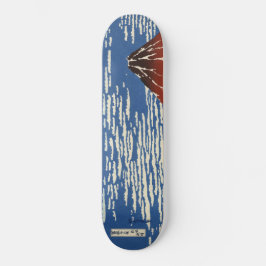 Skateboard Monte Fuji en clima transparente (Fuji rojo) (Hoku