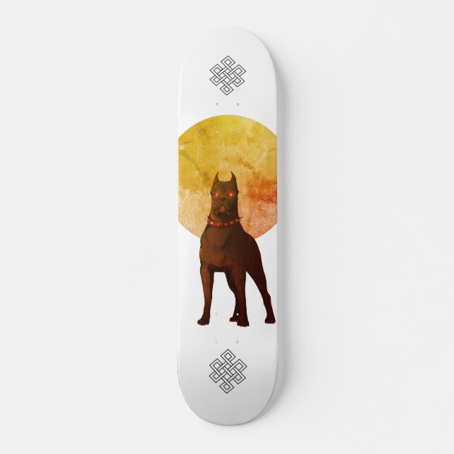 Skateboard Monty & Strong - Patinaje para melocotones (Anverso )