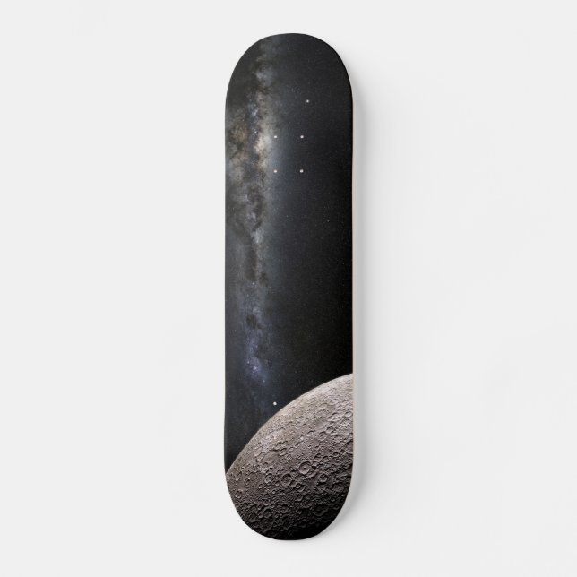 Skateboard Moon and Galaxy (Anverso)