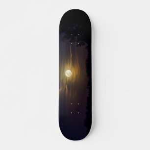 Skateboard Moon Silhouette