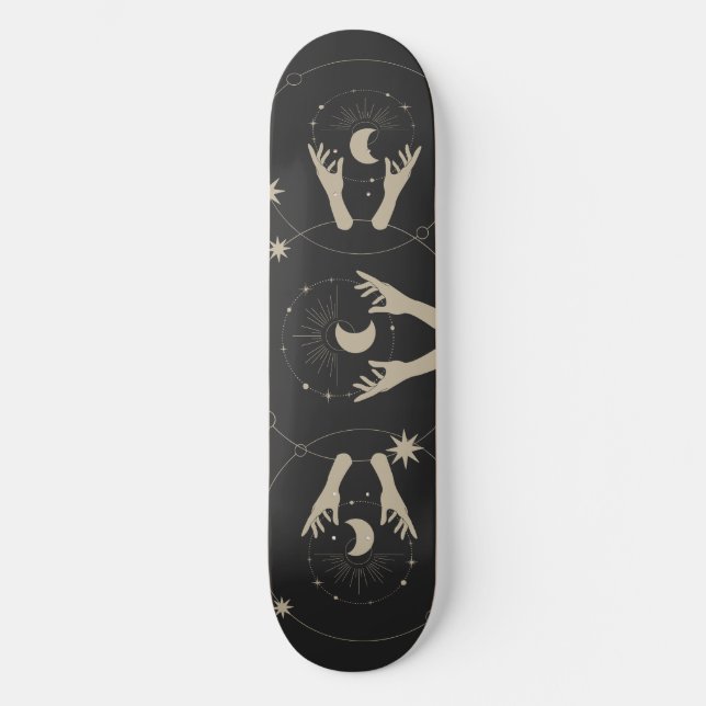 Skateboard moonlight fantasy aesthetic design (Anverso)