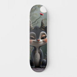 Skateboard Moonlit Mischief Forest Spirit of Crimson Bloom. 