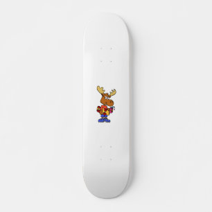 Skateboard Moose Cute Skater   elegir color de fondo