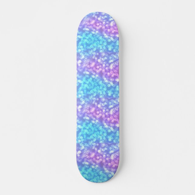 Skateboard Morado y azul afilado (Anverso )