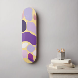 Skateboard Morado y oro