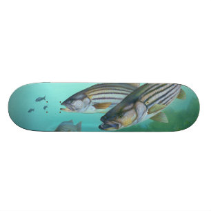 Skateboard Morone atlántico Saxatilis de los pescados de la