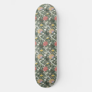 Skateboard Morris Cray Vintage Flor de Floral Diseño Verde