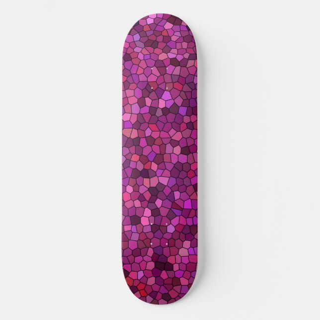 Skateboard Mosaic Pink (Anverso)