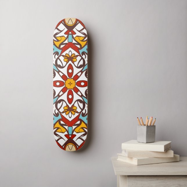 Skateboard Mosaico andaluz (Arte de la pared)