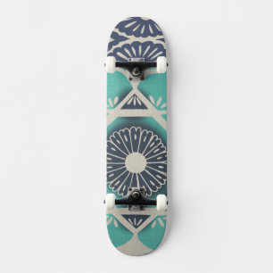 Skateboard Mosaico azul II