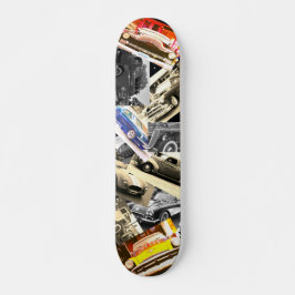 Skateboard Mosaico de coches de época