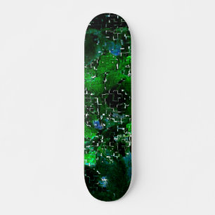 Skateboard Mosaico defectuoso de la laguna de la planta de ag