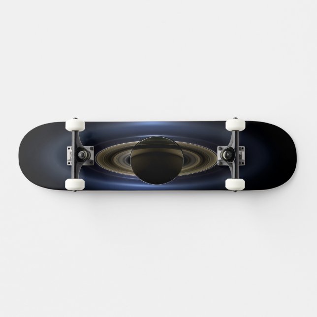 Skateboard Mosaico Del Sistema Saturno Retroiluminado Por El  (Horz)
