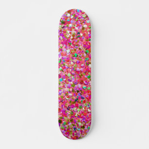 Skateboard Mosaico Multicolor Purpurina de grifo moderno #4