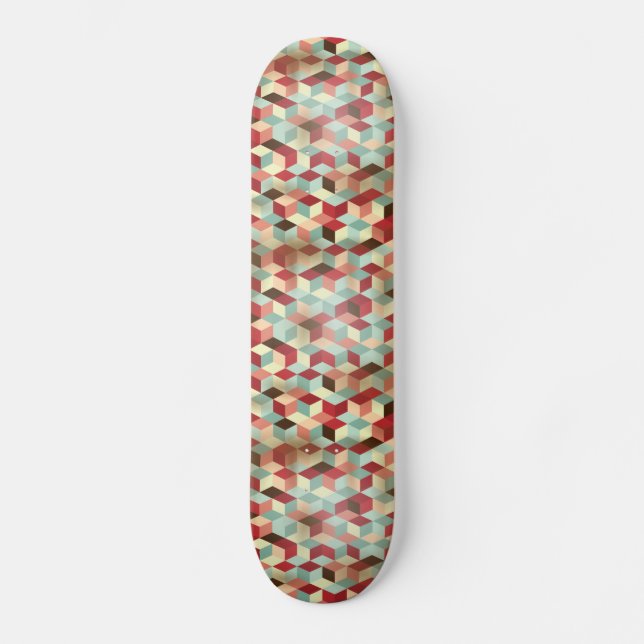 Skateboard Mosaico, patín (Anverso)