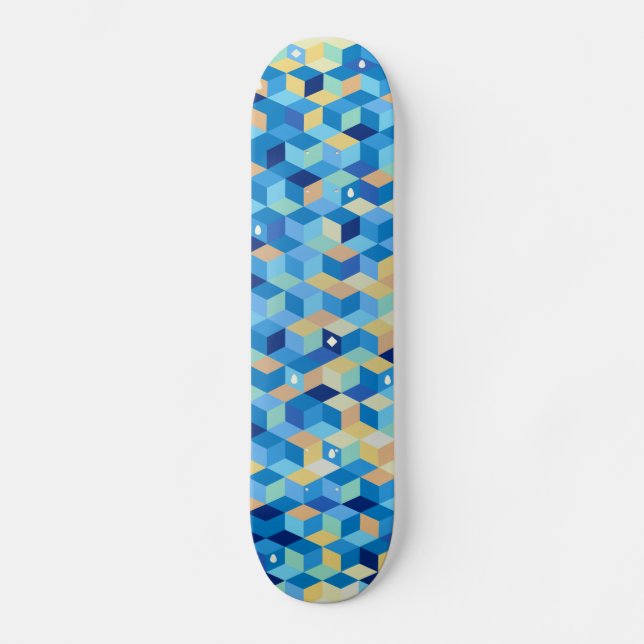 Skateboard Mosaico, patín (Anverso)