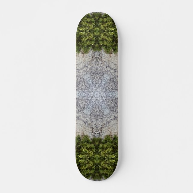 Skateboard Moss verdes y arte de la naturaleza terrestre (Anverso )