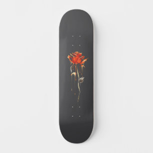Skateboard Mostrador panorámico grunge Rosa con problemas de