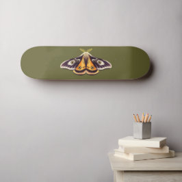 Skateboard Moth Insect Art Goblincore Saturnia Witchen Green