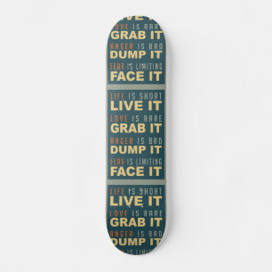 Skateboard Motivación de los patines de consejos de vida