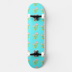 Skateboard Motivo de Loto Vibrante