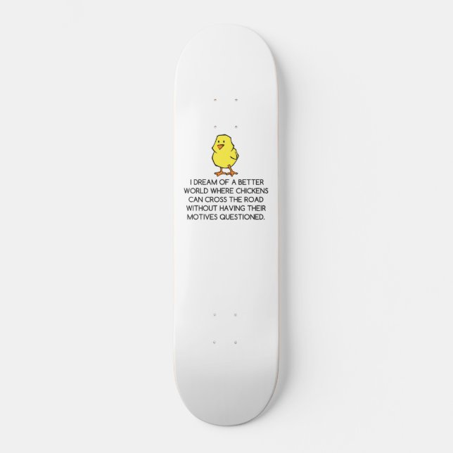 SKATEBOARD MOTIVOS DE CHICKEN (Anverso)