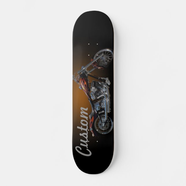 Skateboard Motocicleta personalizado (Anverso)