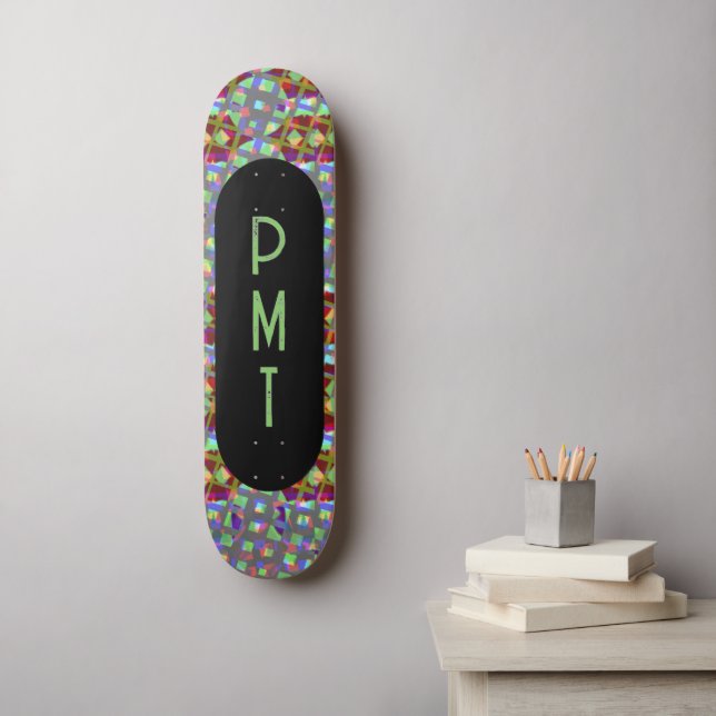 Skateboard Motograma moderno (Arte de la pared)