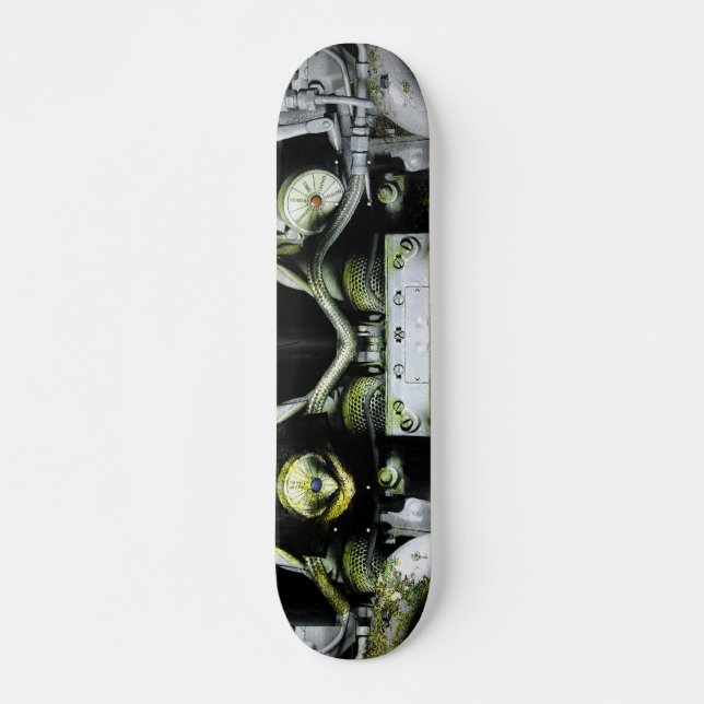 Skateboard Motor verde (Anverso )