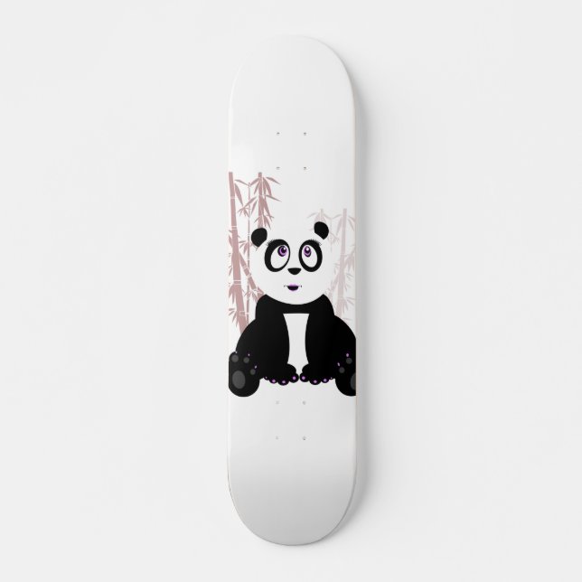 Skateboard Muchacha Panda (Anverso )
