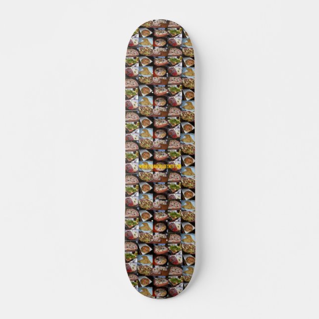 Skateboard Muchas pizzas, muchas pizzas, muchas pizzas, (Anverso )