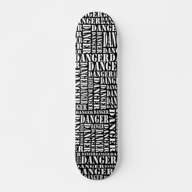 Skateboard Muchos peligros III - Negro (Anverso )