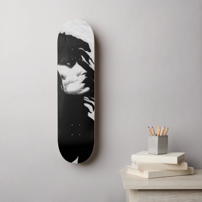 Skateboard Mujer Diosa Gótica Icono de Moda Arte Retrato (Arte de la pared)