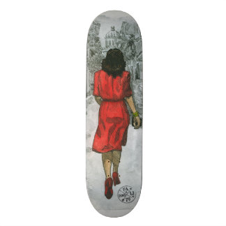 Skateboard Mujer en rojo