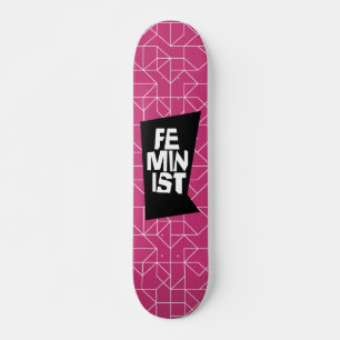 Skateboard Mujer igual imitación del chica femenino feminista
