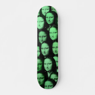 Skateboard Multi-Mona en verde - estilo de los 70
