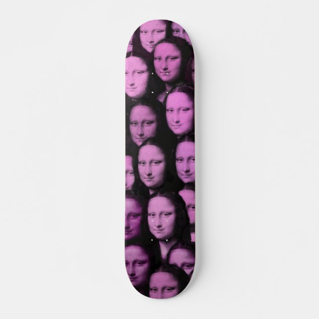 Skateboard Múltiple en rosa (Anverso )