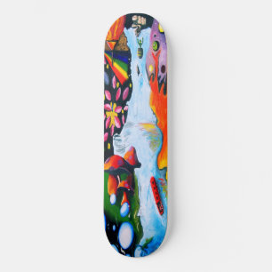 Skateboard Mundo de fantasía surrealista de hongos
